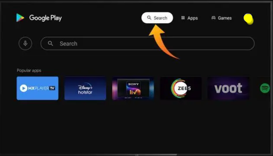 Google Play Store App on Android TV